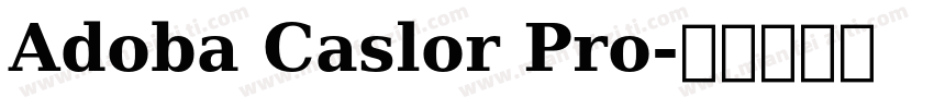 Adoba Caslor Pro字体转换